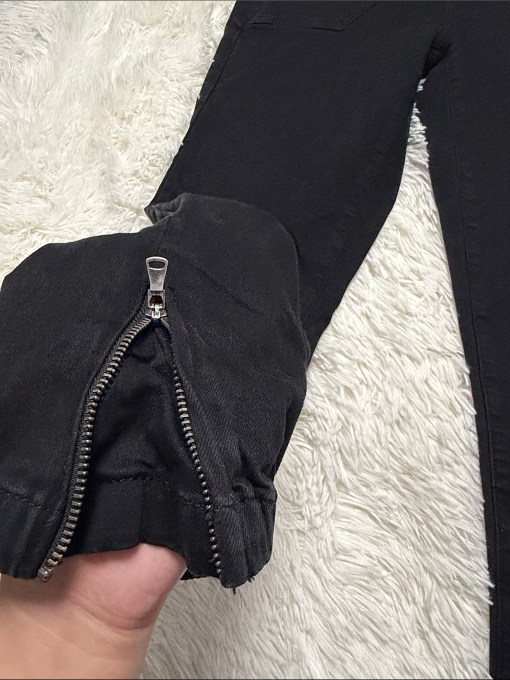 PAIGE Women's Black Mayslie Jean Jogger - Picture 5 of 7